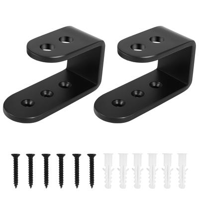 Gut-2er-Pack Türriegel U-Halterungen Offene Stange Sicherheits Türhalterungen Für Haus, Garagentorverstärkung Passt für 2x4 Bretter