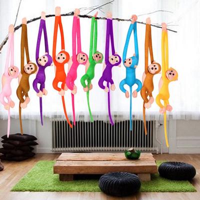 Decorazione della tenda della stanza della mascotte del peluche della scimmia della coda lunga sveglia dell'animale farcito
