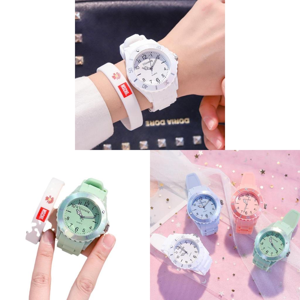 Kids Led Quartz Watch With Night Light And Silicone Strap For Childrens Gift
