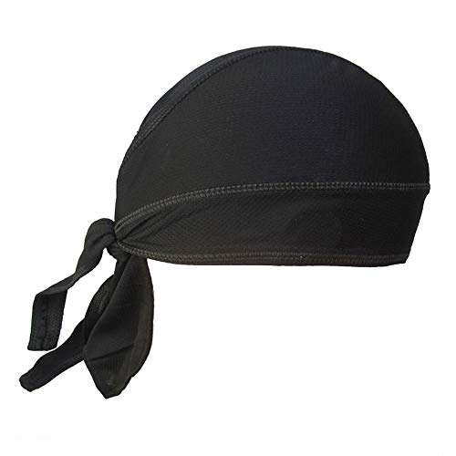 [YuJiny] Inner Cap Helmet Mesh Cap Beanie Power Stretch Head Cap Cool Sweat Absorbing Quick Drying Deodorizing Free Size (Blue)