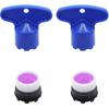 4Pcs(2 Set) M16.5 Faucet Aerator with Key Removal Wrench Tool, Bathroom Water Faucet Aerator Adapter Replacement Parts Water Flow Restrictor for