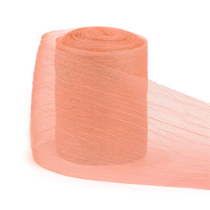 Straight Wrinkled Yarn Ribbon Chiffon Wedding Wrinkle Mesh Accessories Bright Silk Wrinkle Gift Box Flower Bundle Packaging