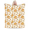 Cool Fun Pepperoni Pizza and Slices Graphic Throw Blanket Soft Warm Quality for Kids Boys Girls Bedspread for Spring Outdoor Us