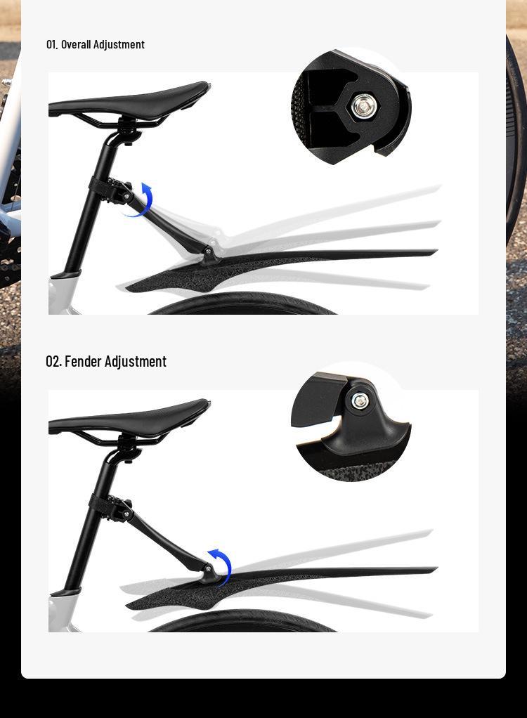 SUKOU Adjustable Rear Bike Fender and Mudguard