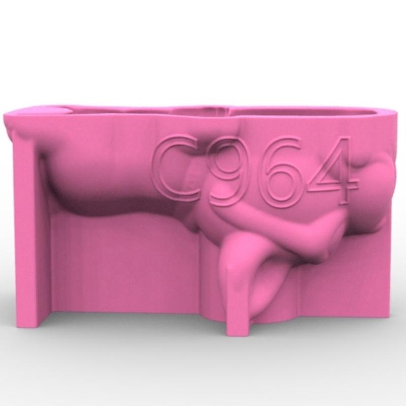 Easy Demold Silicone Mould Hand-Making Succulent Planter Moulds Bulldog Shape Suitable for Vases Concrete Pen Holder
