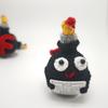 Crochet Positive Encouragement Bomb Dolls With Card Home Room Decor Handmade Wool Knitted Bomb Desktop Decor Christmas Gifts