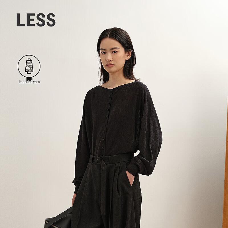 

LESS 2025 Winter Batwing Sleeve Knit Cardigan XS