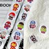 Cute Cartoon Roll Stickers 500 Pieces Self Adhesive Round Labels Waterproof Decals For Diy Craft Gift Box Bottle Notebook