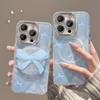 The Bow Tie Magnetic Stand Is Suitable for Apple 15PRO Phone Cases, 14/13, 12, Light Luxury, and 11, Anti-drop
