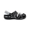 Crocs Classic clog Happy Graffiti Black EVA Fashion Street Hip Hop Hole Shoes Unisex Black