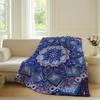Mandala Bohemian Art Blanket Warm Soft Suitable For Bedroom Sofa Bed Living Room Office Travel Camping Gifts