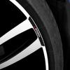4Pcs Carbon fiber Car Wheel Rim Strip Stickers Accessories For Mitsubishi 9 Ralliart X EX ASX L200 Colt Outlander Pajero Lancer