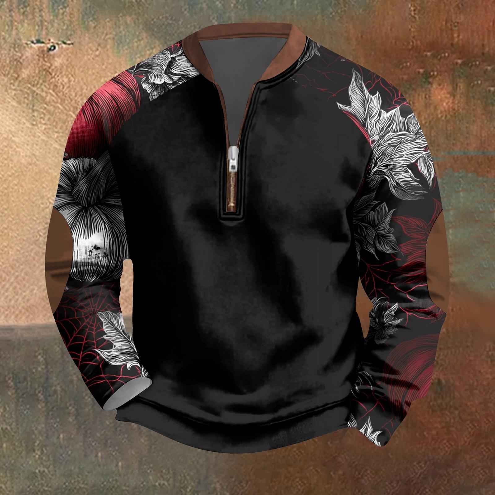 

Хэллоуин Принт - Мужская Свободная, Повседневная, Универсальная Толстовка-пуловер с круглым вырезом, многоцветная XL