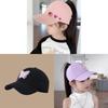 Butterfly Pink Kids Baseball Cap With Sun Protection And Breathable Polyester For Summer Outdoor Use