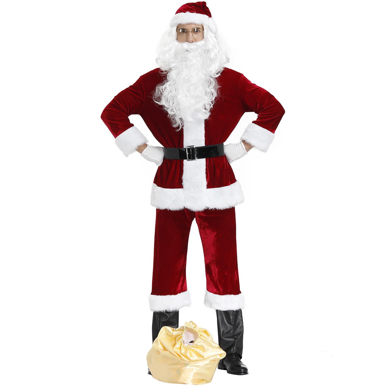 Men s Santa Claus Christmas Costume (M-XXXXL) M