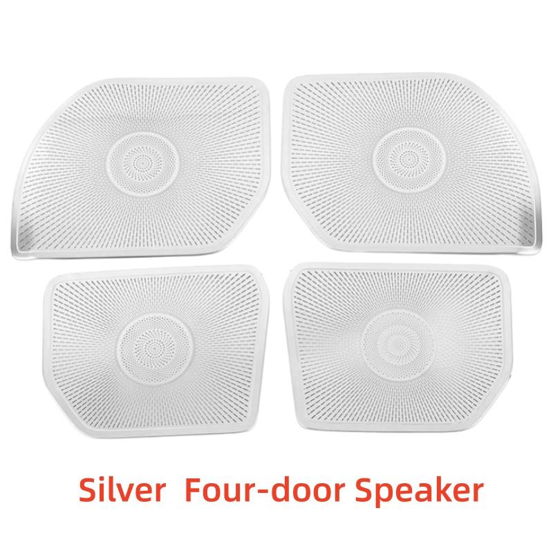 

Car Upgrade Styling Four-Door Speaker Tools For Toyota Crown Stainless Steel Cars Modification Decoration Accessories Silver B