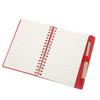 Notebook Portable Simple Double Coil Leather Notebook Student Notepad with Insert Pen Business Office Stationery
