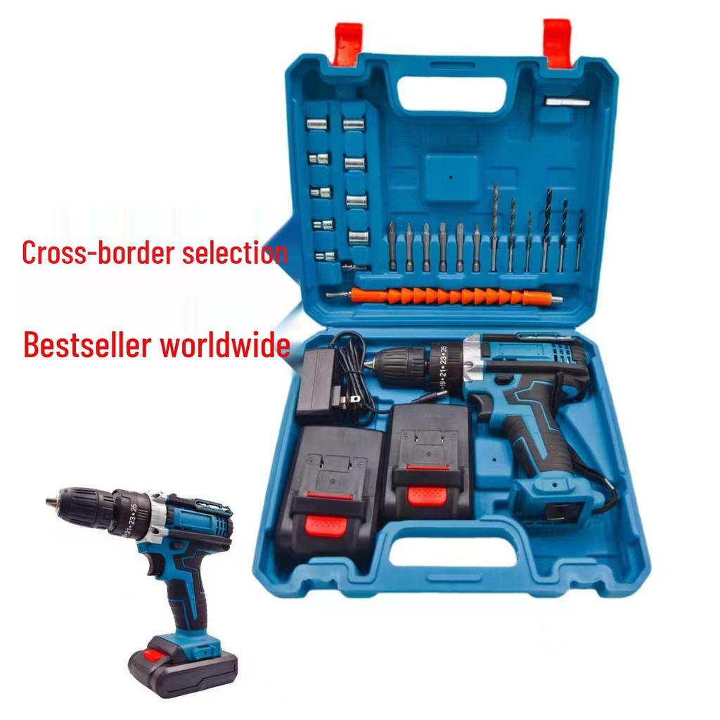 21V Dual-Speed Handheld Impact Drill & Electric Screwdriver with Three Modes