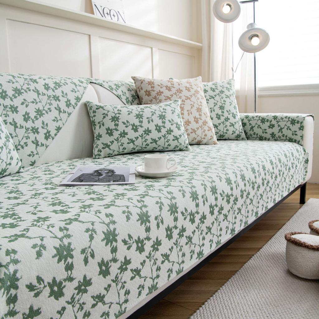 Nordic Sofa Cushion Chenille Four Seasons Universal Non-Slip Cushion Simple and Modern Fabric Craft Cover Cloth Universal Sofa Cover