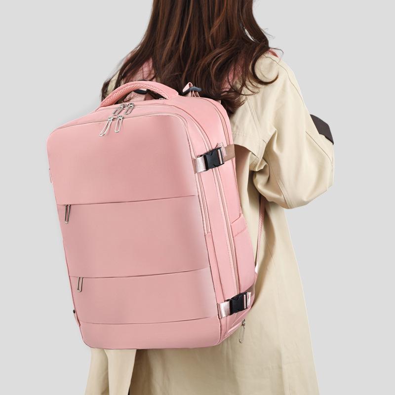 Cross-Border Fashion Backpack: Large Capacity, Lightweight, Ideal for Short Trips, Business Travel, Handbag, and Laptop Carrying.