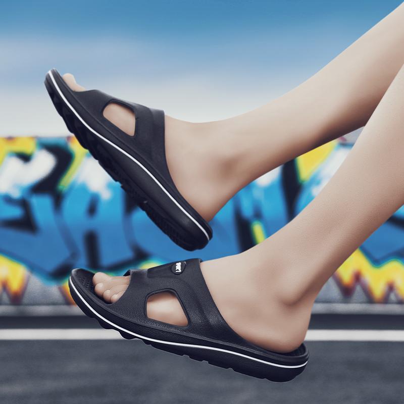 Fashion Fashion Men's Women's Sandals Anti-Slip Wear-Resistant EVA Thick Sole Comfortable Home Slippers Bathroom Bath Flip-Flops