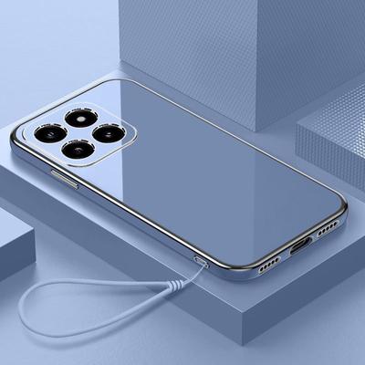 Etui na Xiaomi 14T Pro Etui na telefon Xiaomi 14T Pokrowiec na Mi 14T Pro 14t Luksusowe kwadratowe galwanizowane Wstrząsoodporne silikonowe etui na tył Fundas