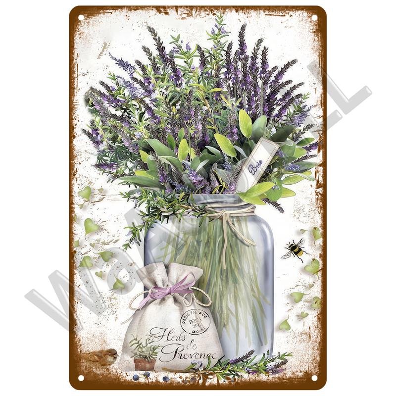 Retro Tin Sign For Cafe Garden Decorations Vintage Metal Sign Home Wall Art Mural Plaque Plate Room Decor Farm Painting Gift