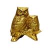 Pure Brass Feng Shui Owl Statue, Showpiece Idol, Symbol Of Wisdom & Protection