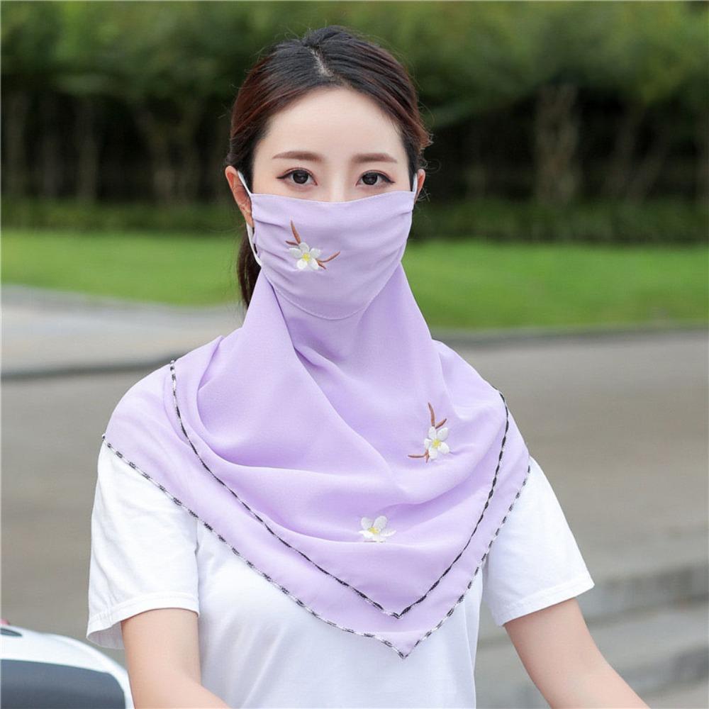 

Neck Protection Anti-UV Neck Scarf UPF50+ Sunshade Face Mask Women Sun Protection Mask Cycling фіолетовий