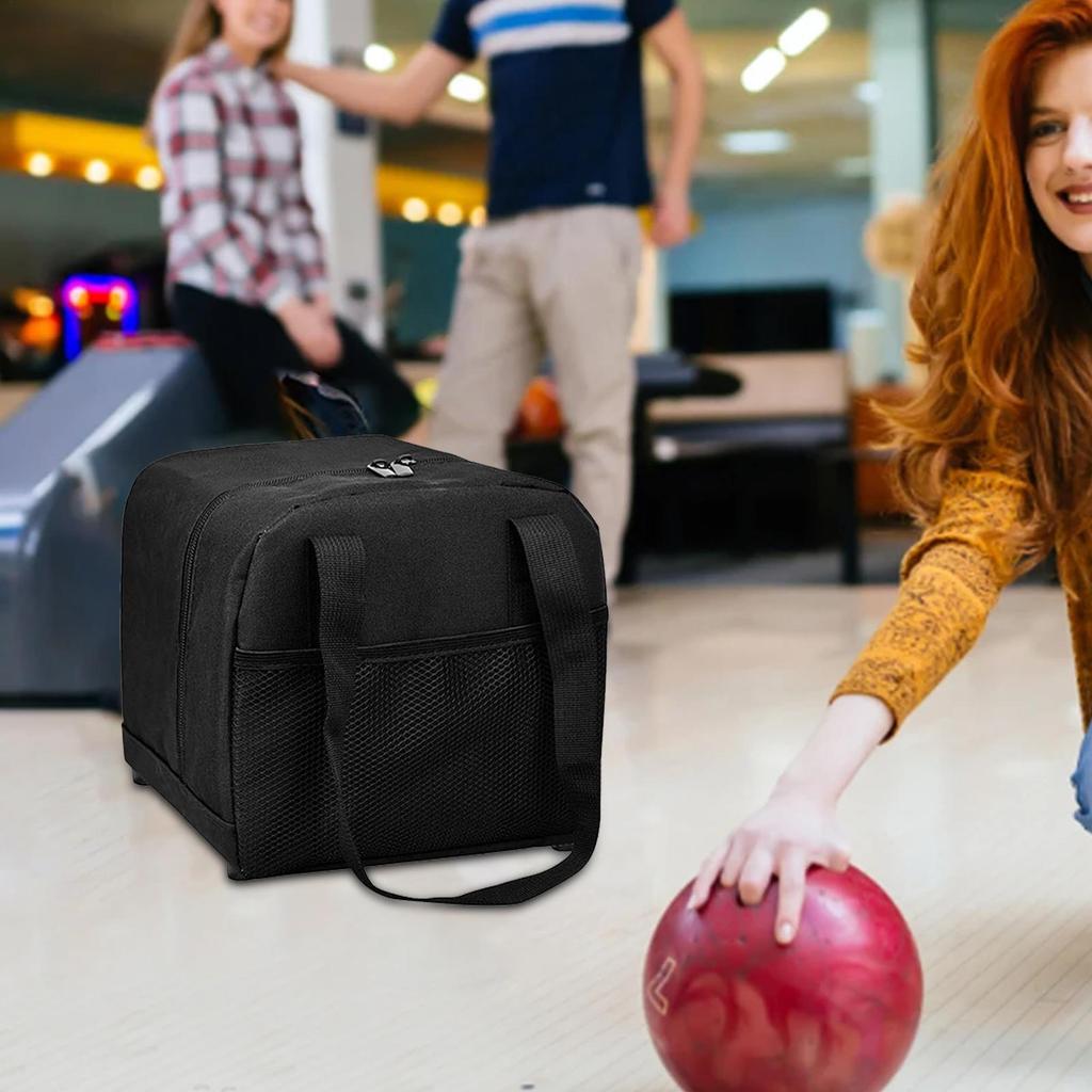 Portable Bowling Ball Tote Oxford Cloth Bowling Bag With Padded Ball Holder Durable and Stylish Packs Bowling Accessorie