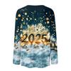 Women's And Winter Round Neck Long Sleeve T-Shirt Printed Top