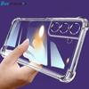 Airbag Shockproof Transparent Case For Samsung Galaxy S25 Edge S24 FE S23 Plus S22 S21 FE S20 Ultra Silicone Cover