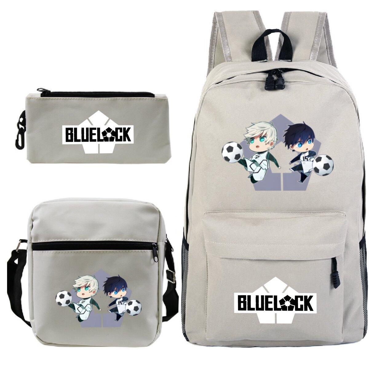 Animation Cartoon Three-Piece Schoolbag Casual Backpack Trend Boys And Girls School Backpack Stationery Bag no specification