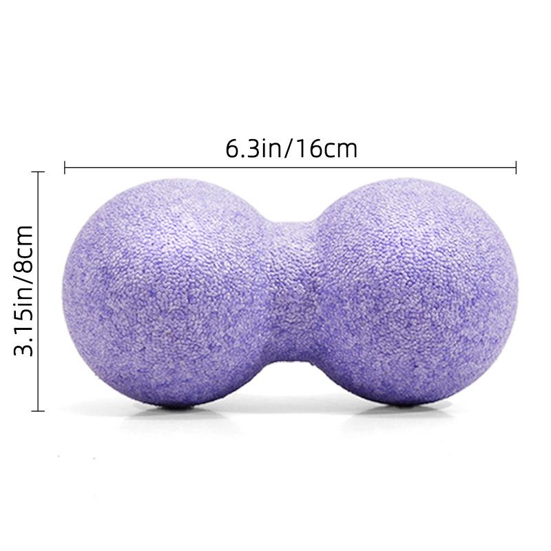 EPP 12cm x 24cm Erdnuss-Massageball zur Entspannung & zum Training - Ideal für Rücken, Schulter, Nacken, Taille, Bein und Yoga-Faszien.