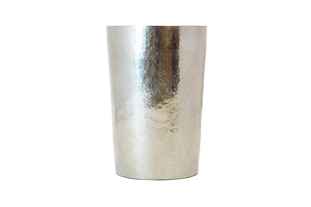 HORIE (T09KM270MGSV) Titanium Double-Walled Tumbler, Kiln-Made, 270cc, Polished Silver, Made in Tsubame, Niigata Prefecture