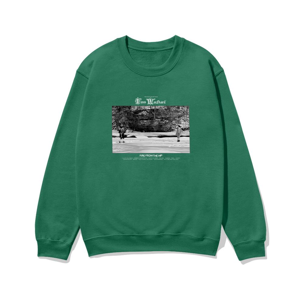 FFTH Albumhoes Lange Mouwen T-shirt Finn Wolfhard Fire From The Hip merchandise Pullover Dames Heren Retro Mode Sweatshirt Casual top