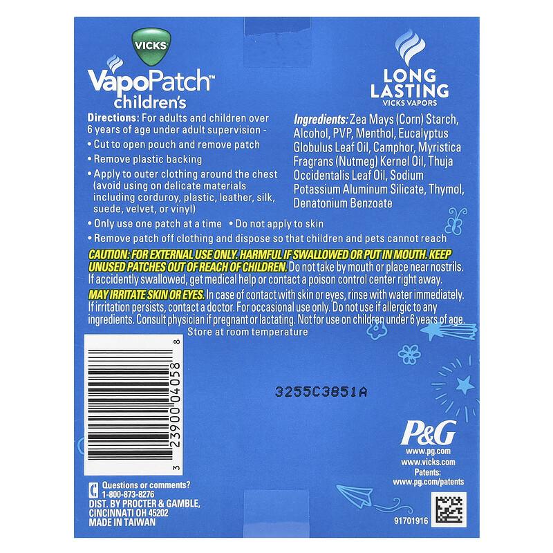 Children's VapoPatch™, 5 Wearable Aroma Patches