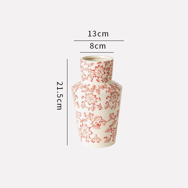 Seramik Vazo Mavi ve Beyaz Porselen Vazo Saksı El Yapımı Çiçek Aranjmanı Aksesuarları Ev Dekorasyonu Teraryum