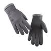 Men's Plus Velvet Windproof Cycling Gloves - Skin-Friendly, Touchscreen Compatible, Warm, Non-Slip for Autumn and Winter Outdoor Riding.