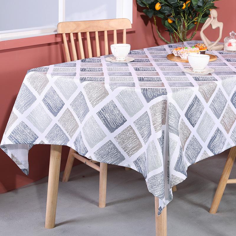 Simple Tablecloth Pvc Waterproof And Oilproof Disposable Printed Tablecloth Coffee Table Desk Table Tablecloth Dining Table