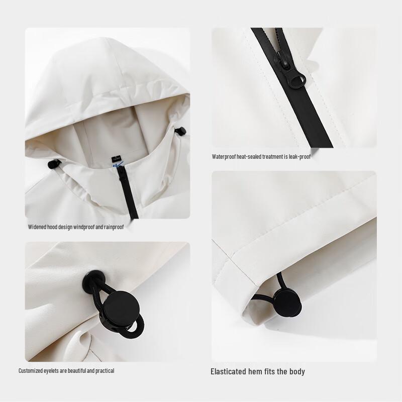 Warrior Unisex 3-in-1 Hooded Windproof Waterproof Outdoor Jacket