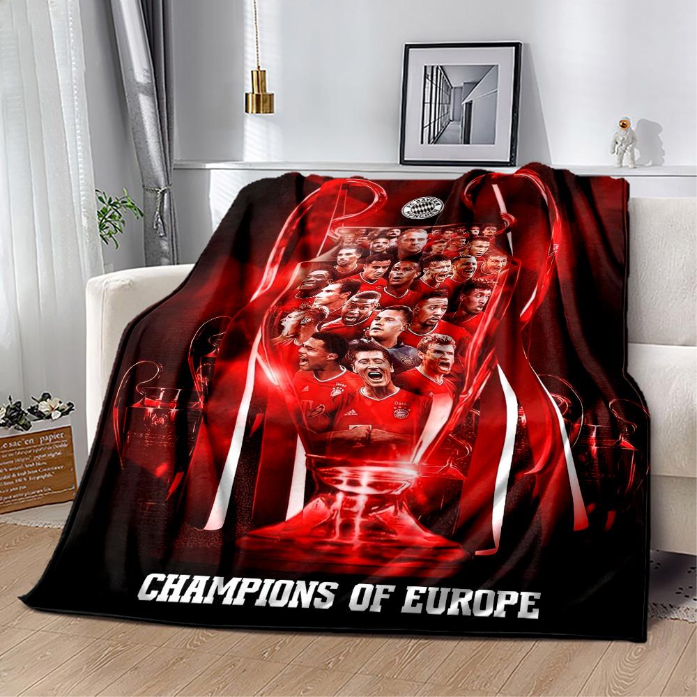Bayern Munich Blanket Soft & Cozy Suitable for Office Chair Sofa Bedding for All Seasons Stylish Decor Perfect Gift for Relatives and Friends