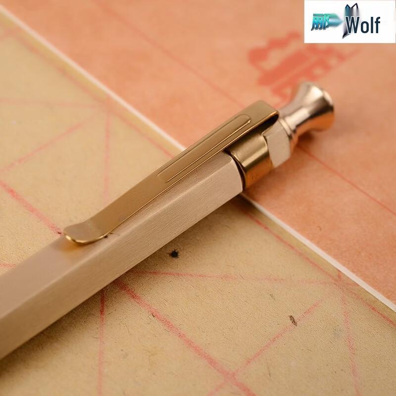 Lilang Brass Hexagonal Retractable Metal Ballpoint Pen