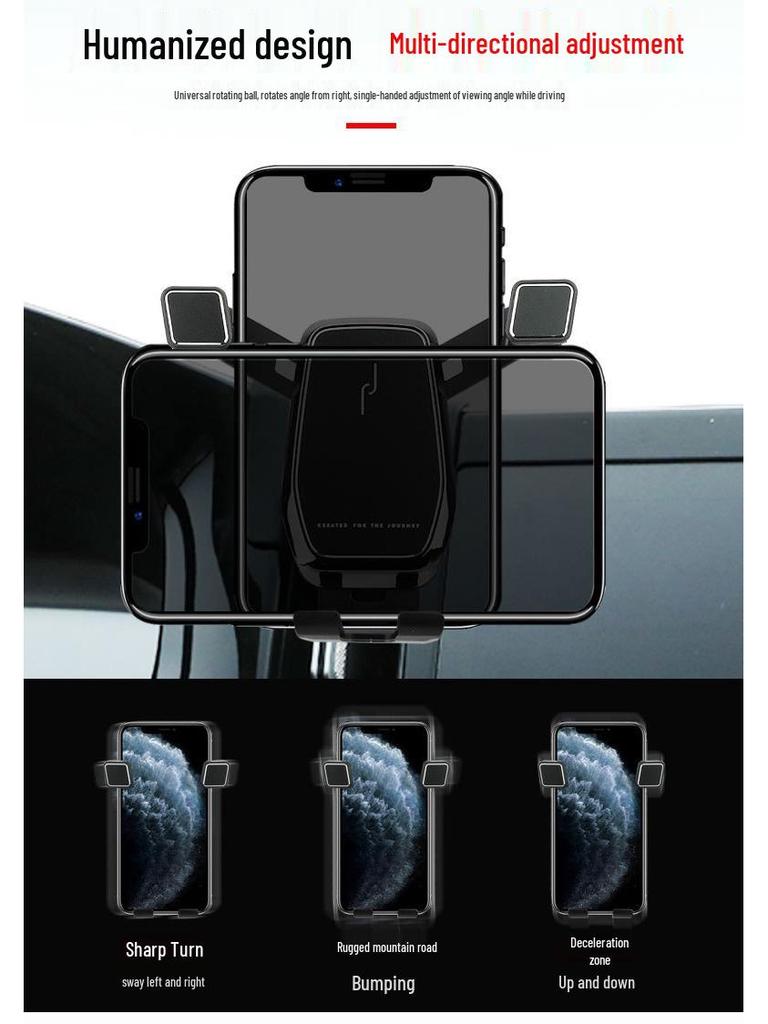 Baoyun RM5/RC-5 Car Phone Holder with Wireless Charging & Navigation for 19-21 Models