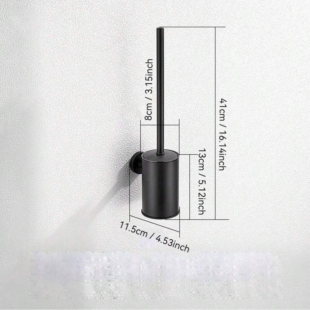 Extended round Toilet Brush Set - Wall-Mounted & Floor-Standing Options in 3 Colors for Thorough Bathroom Cleaning