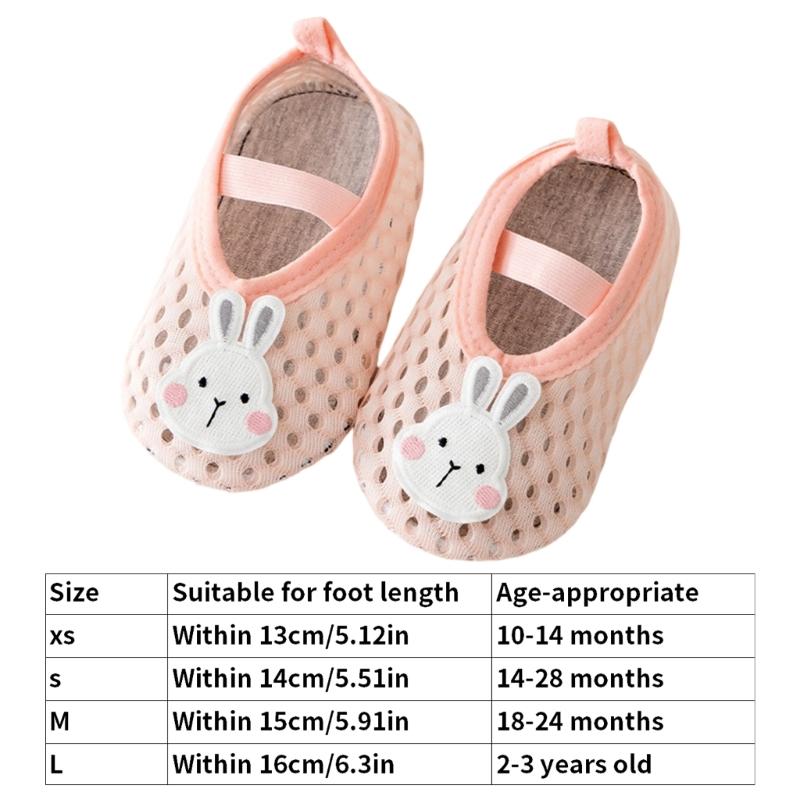 Infant Anti Skid Floor Socks with Cartoon Design for Baby Ages 10 Months to 3 Years Toddler Learning to Walk Shoes