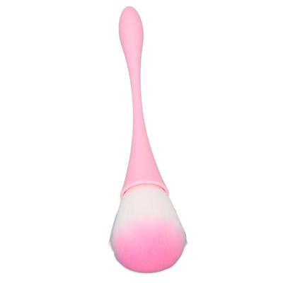 Nagelkunst Staub Reinigungsentfernung Pinsel Weiche Flauschige Haare Make-up Pinsel für Rouge Losen Puder Rosa