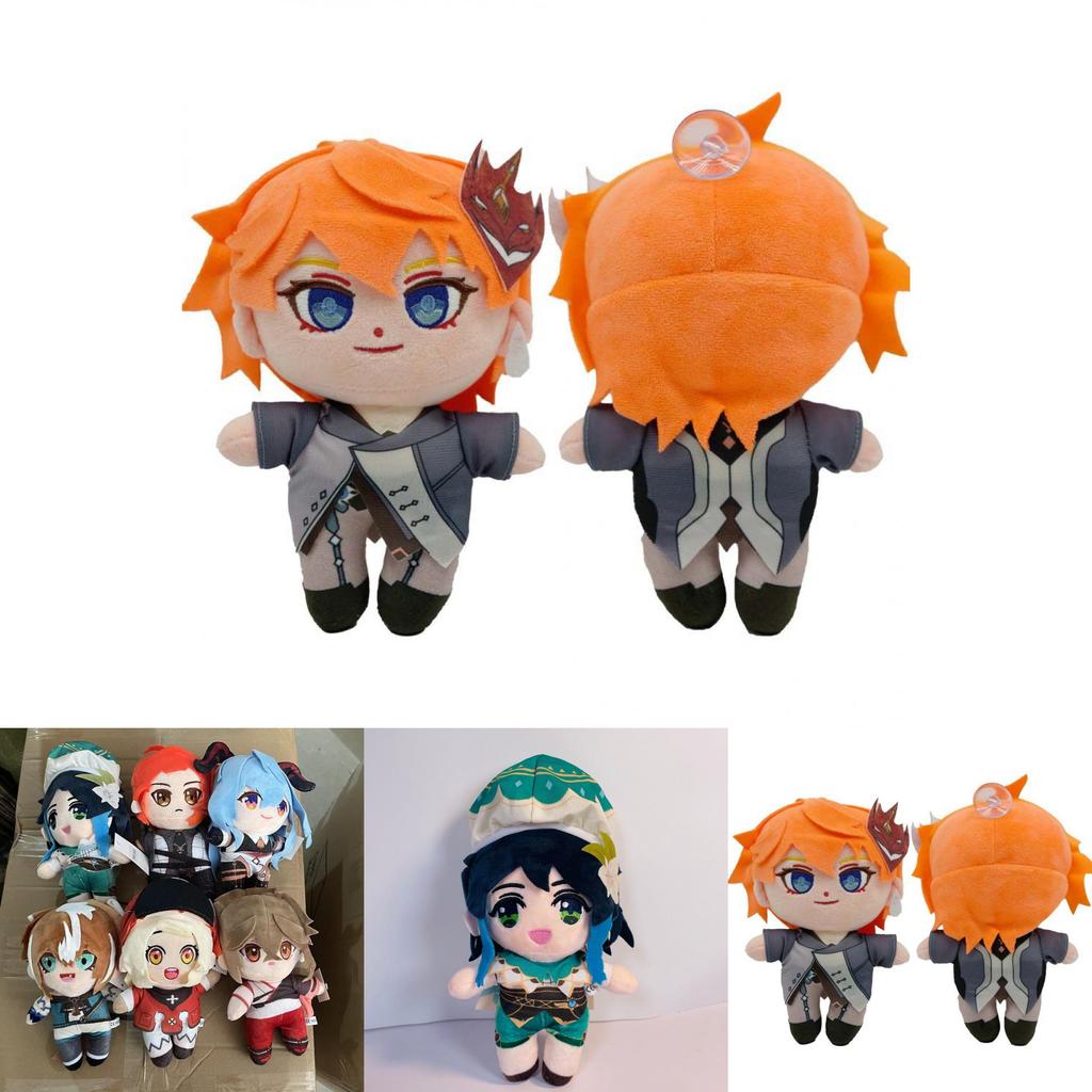 Adorable Genshin Impact Ganyu Klee Zhongli Hutao Plush Doll Stuffed Toy Children Gift
