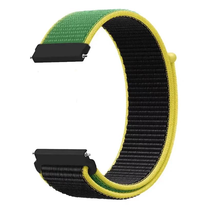 20mm Universal Kids Smart Sport Watch Band Nylon Loop Strap Adjustable Wristwatch Replacement Comfortable Children Watch Straps