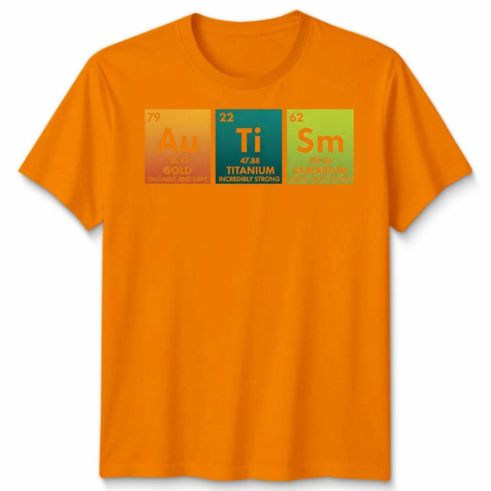 Autismus Bewusstsein Unisex Lustiges Autismus Periodensystem T-Shirt